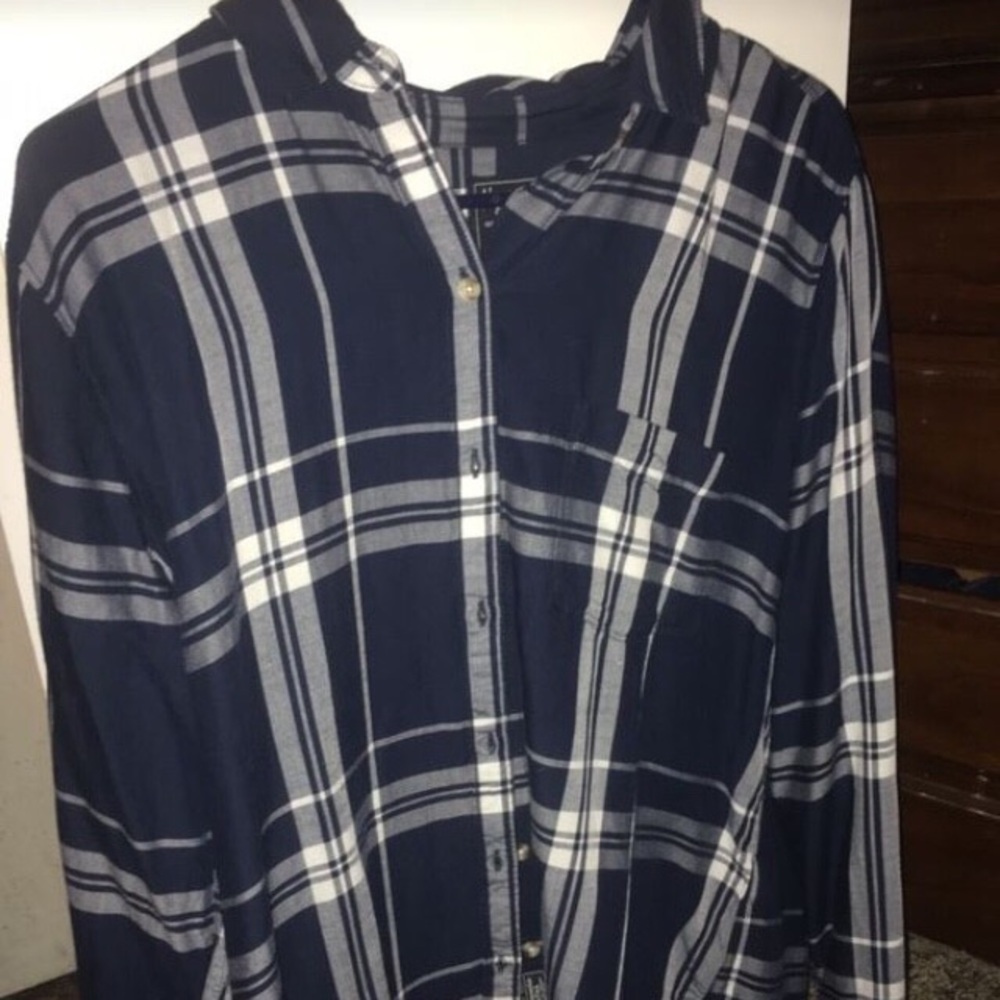 dark blue flannel